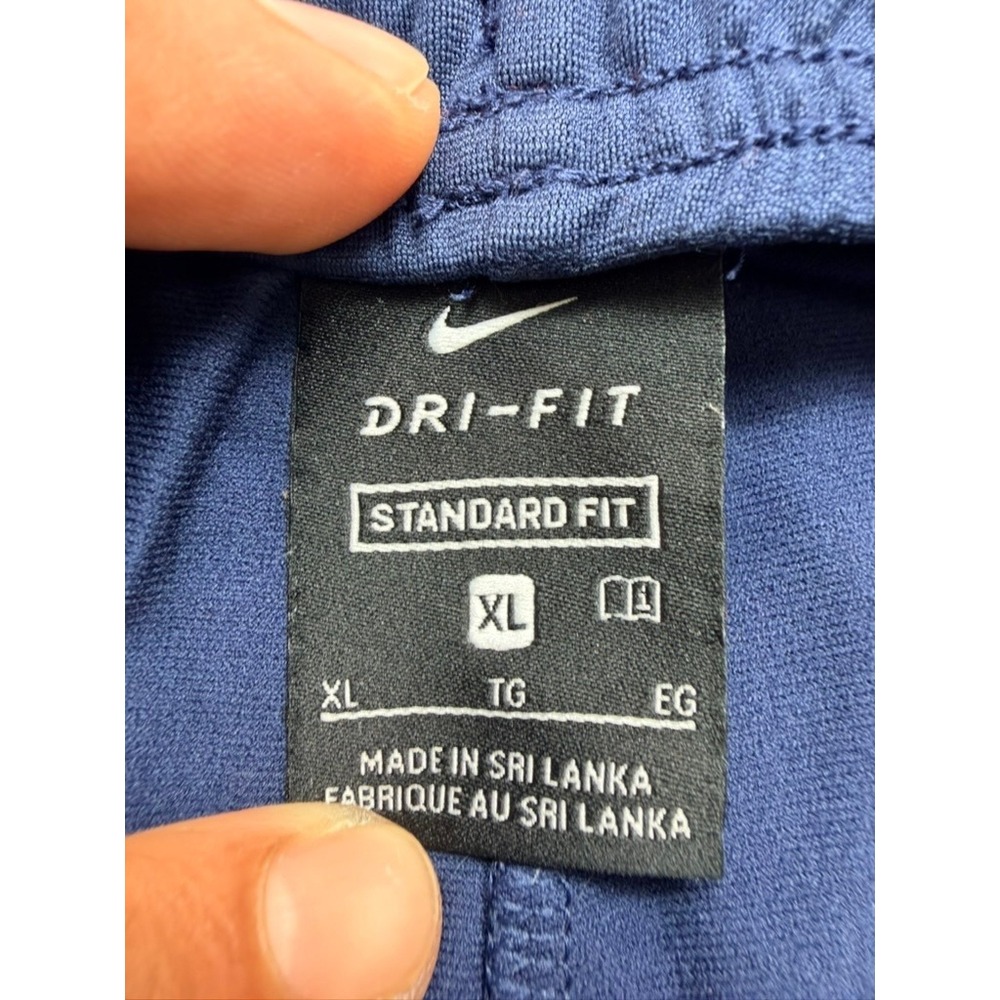 Nike Dri-FIT Kids Navy Blue Athletic Training Pants Swoosh Logo Size Medium M - Picture 6 of 8